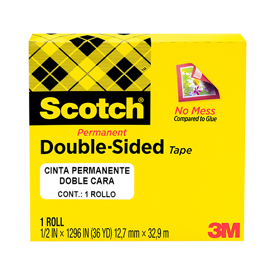 Cinta doble cara Mod. 665 Scotch 3M 12.7x32.9 caja con 1 pieza