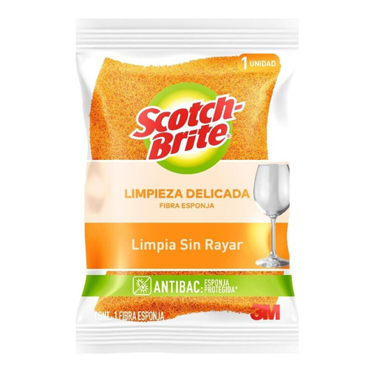 Fibra naranja Scotch-brite 3M tamaño chico (137x 78mm)