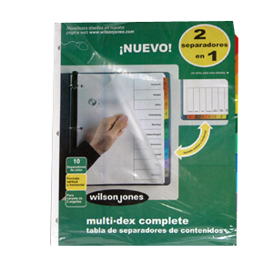 SEPARADOR ACCO 444 MULTIDEX BASIC 10 DIVISIONES
