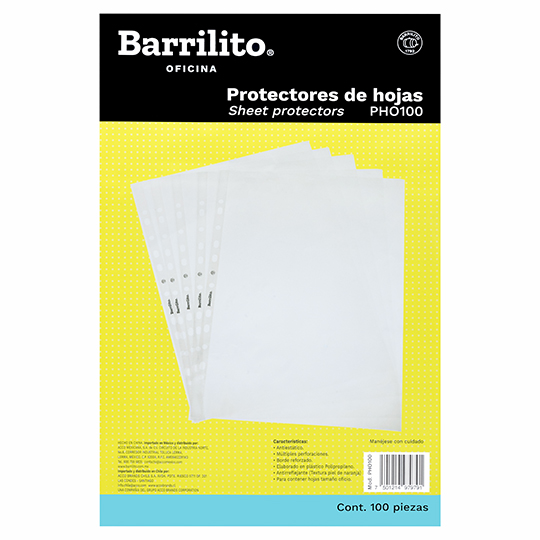 Protector De Hojas Oficio Barrilito Tama