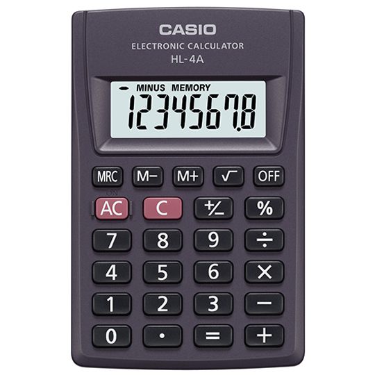 Calculadora básica 8 dígitos CASIO básica portátil