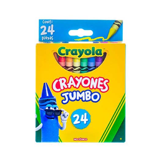 Crayones Crayola Jumbo 10.16 x 1.12 cm 24 piezas