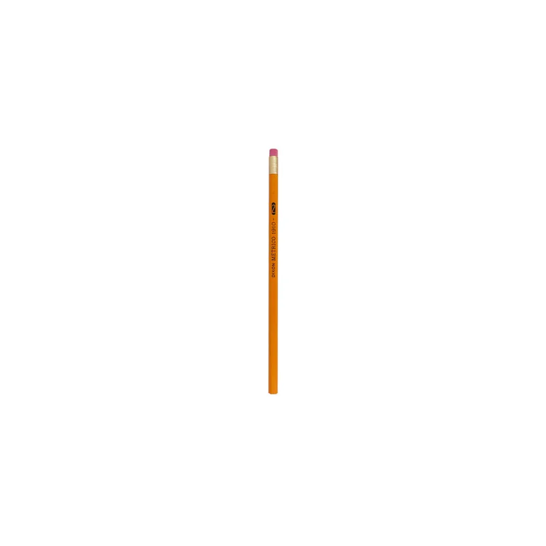 Dixon Métrico 2HB Lápiz Grafito Con Goma, Madera Natural 1Pz [001049022019227]