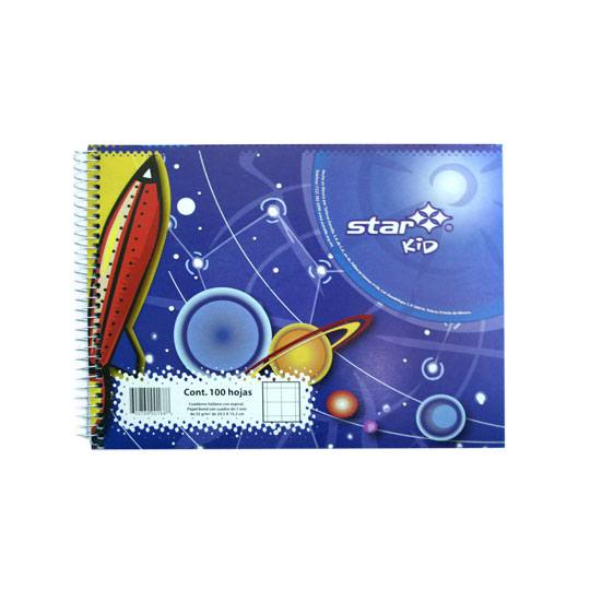 Cuaderno espiral forma italiana Estrellacuadro grande 7mm 100 hojas