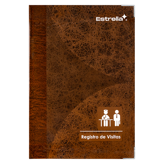 Libro de registro de visitas estrella.