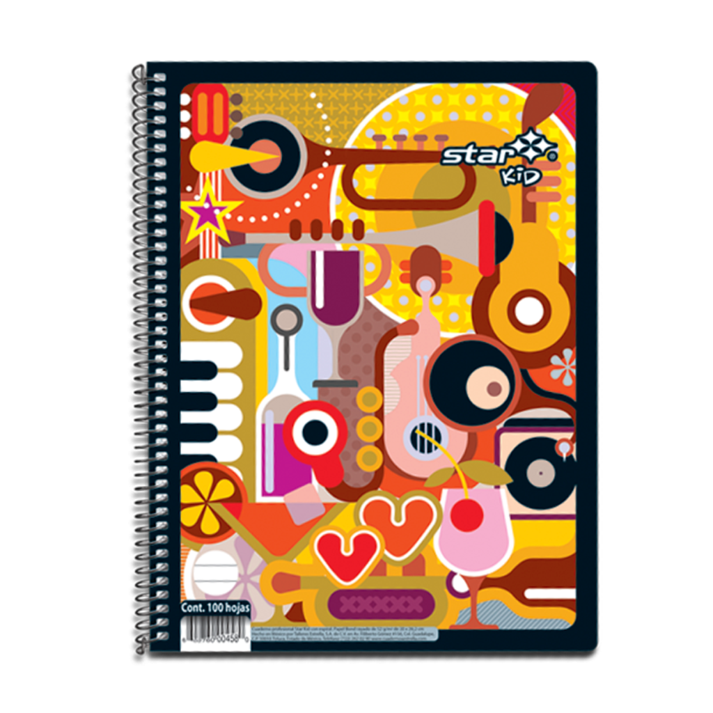 Star Kid Cuaderno 100 h Raya Con Espiral