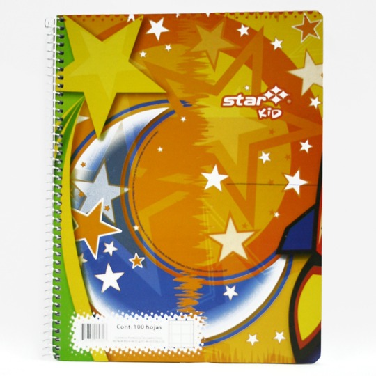 Cuaderno Profesional Star Kid Estrella Cuadro Grande 7 Mm 100 Hojas