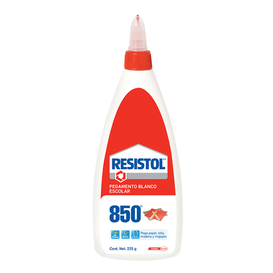 Pegamento Blanco Resistol 850 Practico 225Grs