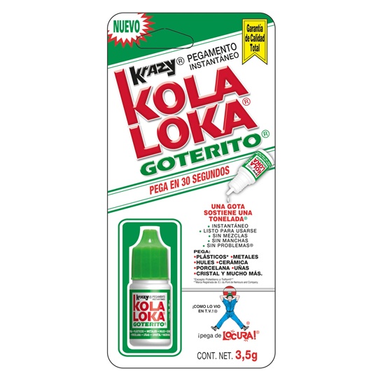 Pegamento Instantáneo Kola Loka Gotero 3.5 Gramos de Cianoacrilato
