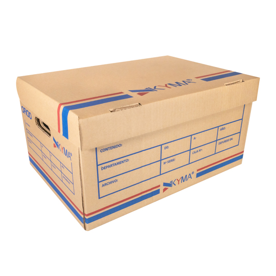 Caja de Archivo de Carton Kyma para Archivo Oficio 1 Pieza. Largo: 49.5cm