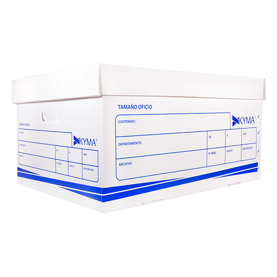 Caja Archivo Plástica KYMA Tamaño Oficio56x38x26.5