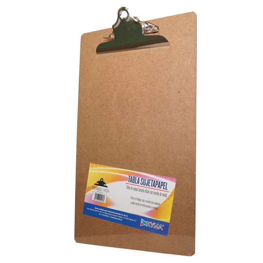 Tabla Agarrapapel KYMA Macocel Herraje Mariposa Tamaño Oficio