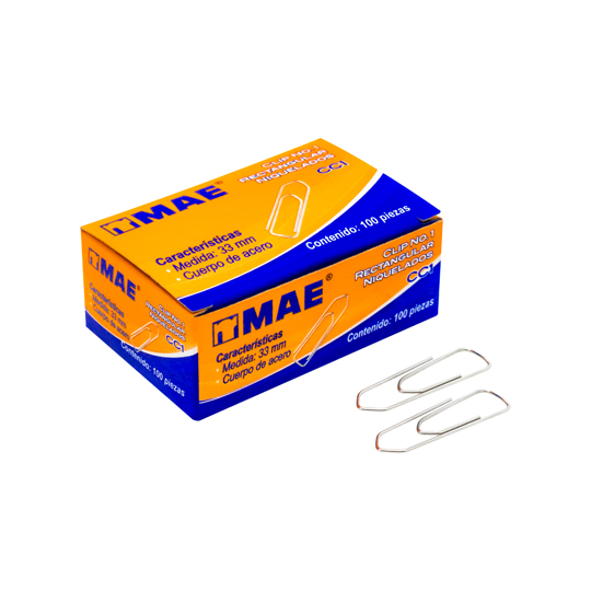 Clip rectangular no. 1 mae.