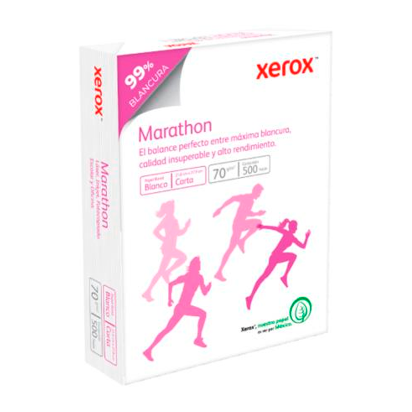 Xerox Papel Marathon Carta 99% Blancura Paquete Con 500 Hojas [CJ-XBX EBC]