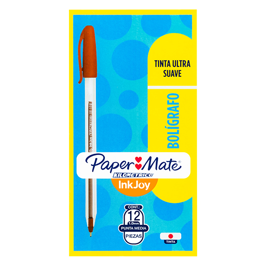 Boligrafo ST kilometrico rojo punto mediano caja con 12 piezas