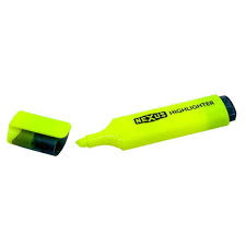Marcador Resaltador Nextep Amarillo  Punta Cincel 4mm 1Pieza