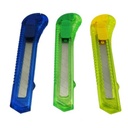 Cutter Plastico Ergonomico Nextep Grande Navaja 18mm Caja Con 12