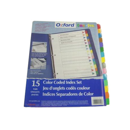 Separador con índice Oxford carta cejas