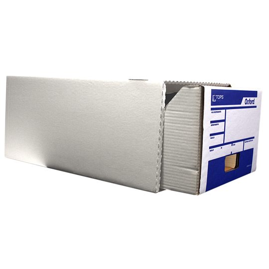 Caja para archivo Oxford Kraft oficio gaveta deslizable 