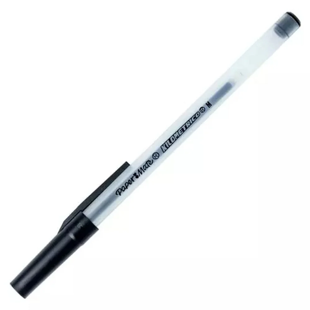 Bolígrafo Papermate Kilométrico Económico Punto Fino 0.7mm Color Negro 1Pz. [71641204249]