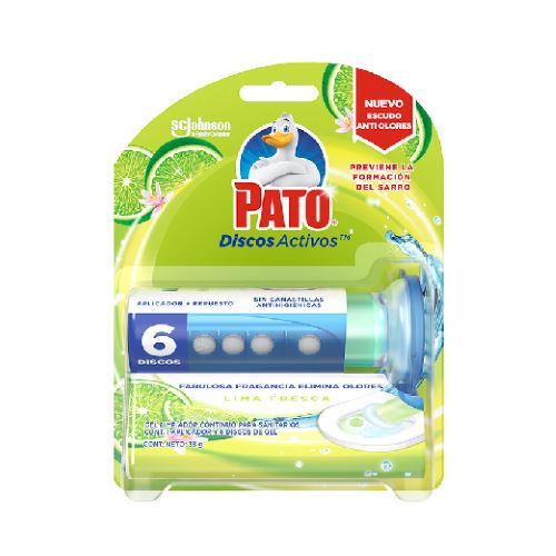 Pato discos activos Lima Fresca de 38 gr c/aparato