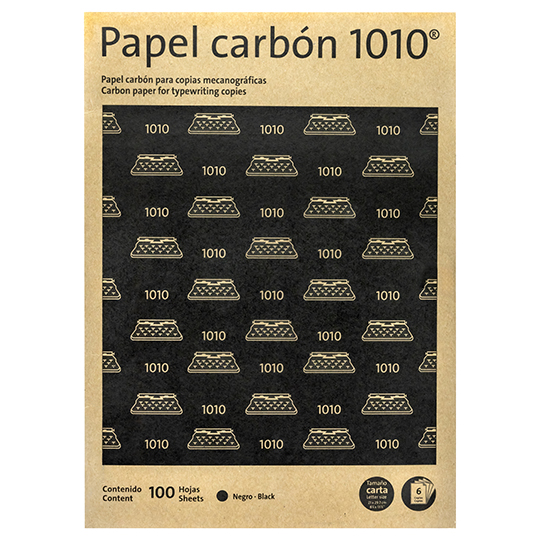 Papel carbon 1010 Pelikan tamaño carta negro, caja con 100 hojas
