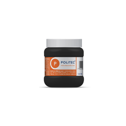 Pintura Acrilica Politec Negro Intenso 250ml No 302