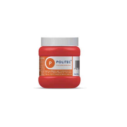 Pintura Acrilica Politec Rojo 250ml No 314