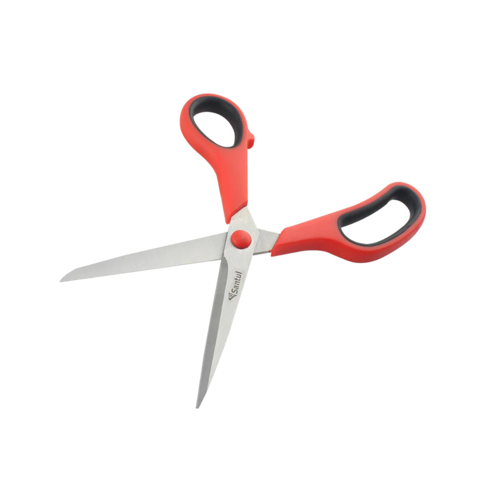 Santul Tijeras Para Casa y Oficina 8" Plastico Rojo 1 Pza [SAN-TIJ-8769]