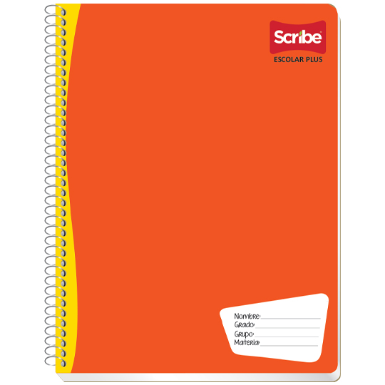 Cuaderno Scribe profesional escolar pluscuadro chico (5 mm), con 100 hojas