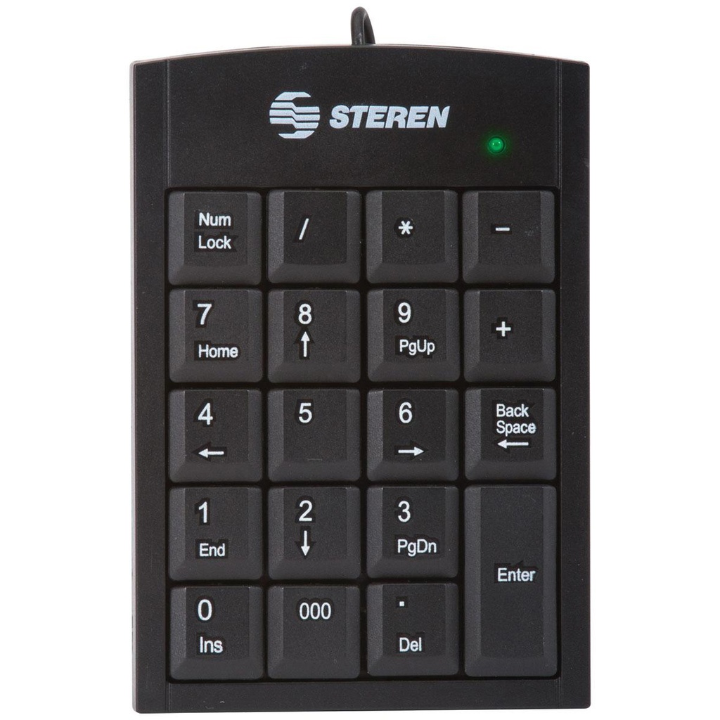Teclado numerico de usb STEREN 1 pza.