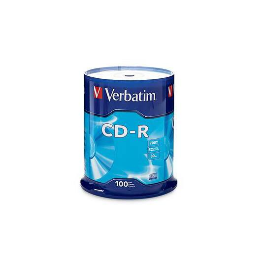 Disco VERBATIM CD-R 52X 80MIN 700MB C/100 