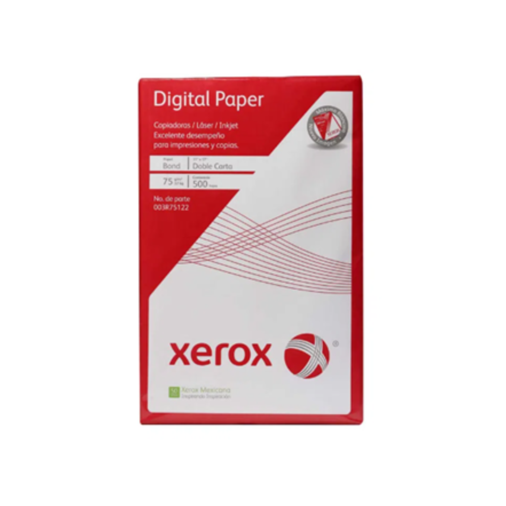 HOJAS DE PAPEL OFICIO /75 GR BLANCURA 0.99 PAQUETE DE 500 HOJAS XEROX