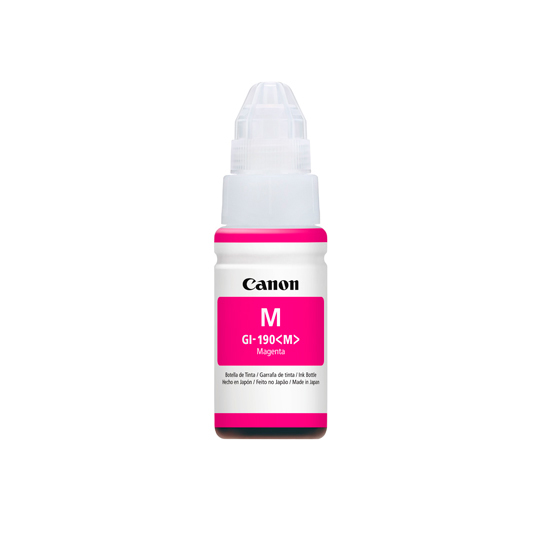 TINTA COLOR MAGENTA GI 190 M COMPATIBLE CON PIXMA G1100 G2100 G3100