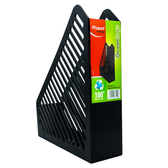 Revistero Greenlogic Negro Maped Carta C