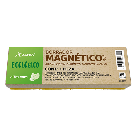 Borrador para pizarrón Alfra magnético ecológico
