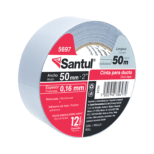 Cinta adhesiva santul para ducto 50 m.
