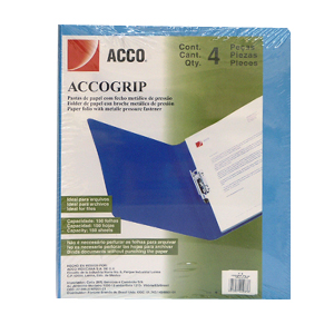 CARPETA ACCO GRIP T3 SH-967 CARTA AZUL CLARO C/4