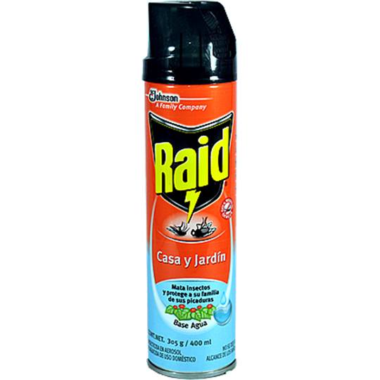 Insecticida en aerosol Raid casa y jardin de 400ml