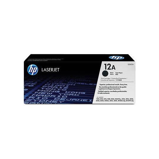 Cartucho de tóner negro HP 12a