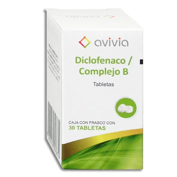 DICLOFENACO /COMPLEJO B  50/50/50/1mg C/F 30 Tabletas Diclofenaco sodico/Complejo B