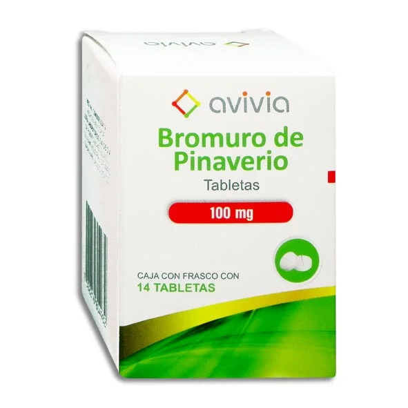 PINAVERIO 100mg C/F 14 Tabletas Bromuro de Pinaverio