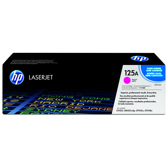 Cartucho de tóner magenta HP 125a