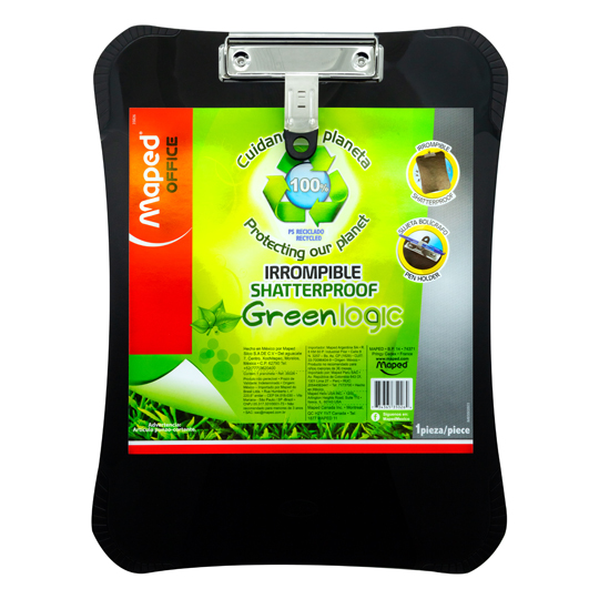 Clipboard plástico greenlogic Maped color negro