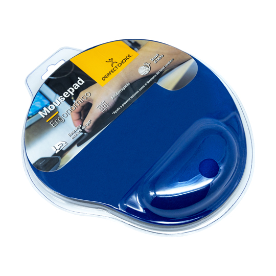 Mouse pad Perfect Choice de gel azul.