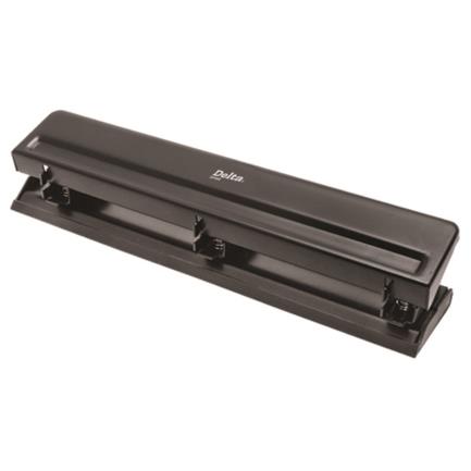 [DP102] Perforadora Barrilito Delta 3 Orificios Color Negro