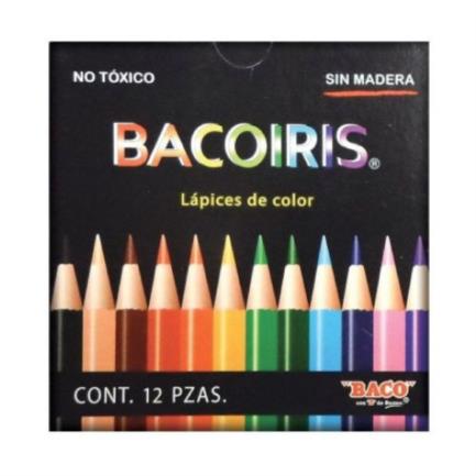 [LP002] Colores Baco Bacoiris Cortos Caja C/12 Pzas