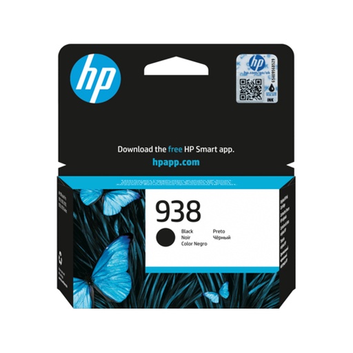 [HP-TIN-4S6X8PL] Cartucho de Tinta Negro HP 938
