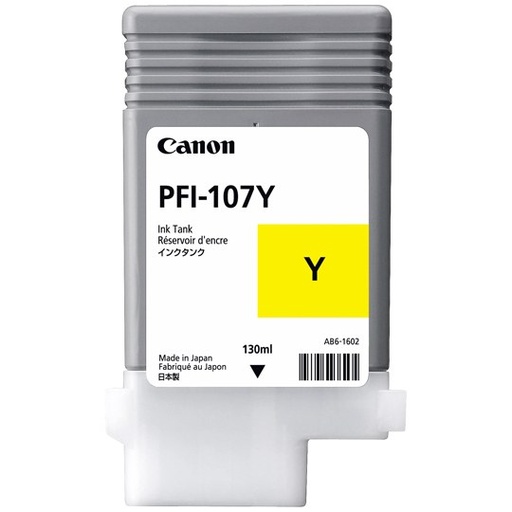 [CAN-TIN-107Y] TANQUE DE TINTA AMARILLO PFI-107Y CANON