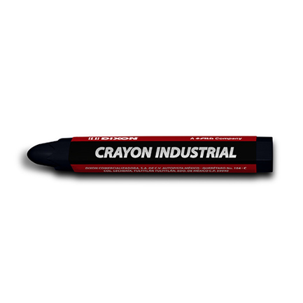 [1997] Crayón de Cera Industrial  Dixon Azul Caja con 10 Piezas